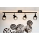 lafabryka.pl Lampa sufitowa black 4xE14 spot BJORN 77979/04/30 Lucide